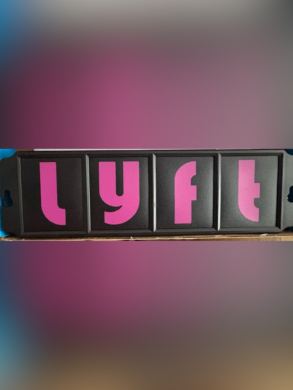 Lyft Illuminated Sign - Pink LED Panel - Picture 2 of 3